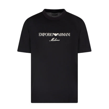 Emporio Armani ASV Embroidery T-Shirt - Black - Escape Menswear