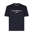 Emporio Armani ASV Embroidery T-Shirt - Navy - Escape Menswear