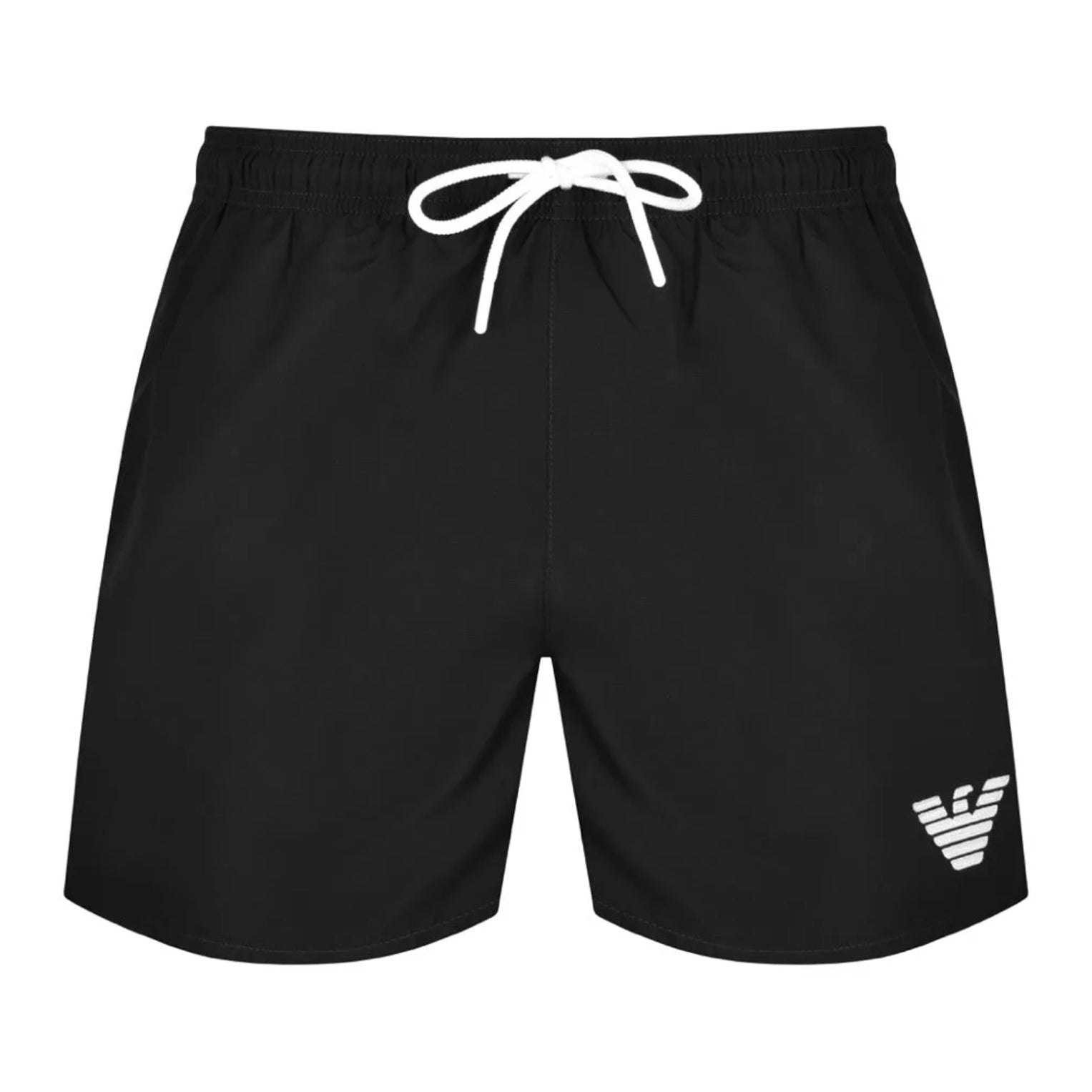 Emporio Armani Boxer Swim Shorts - Black - Escape Menswear