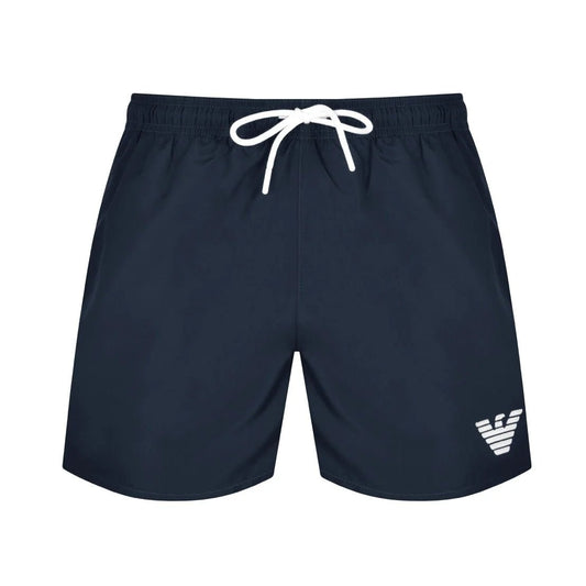 Emporio Armani Boxer Swim Shorts - Navy - Escape Menswear