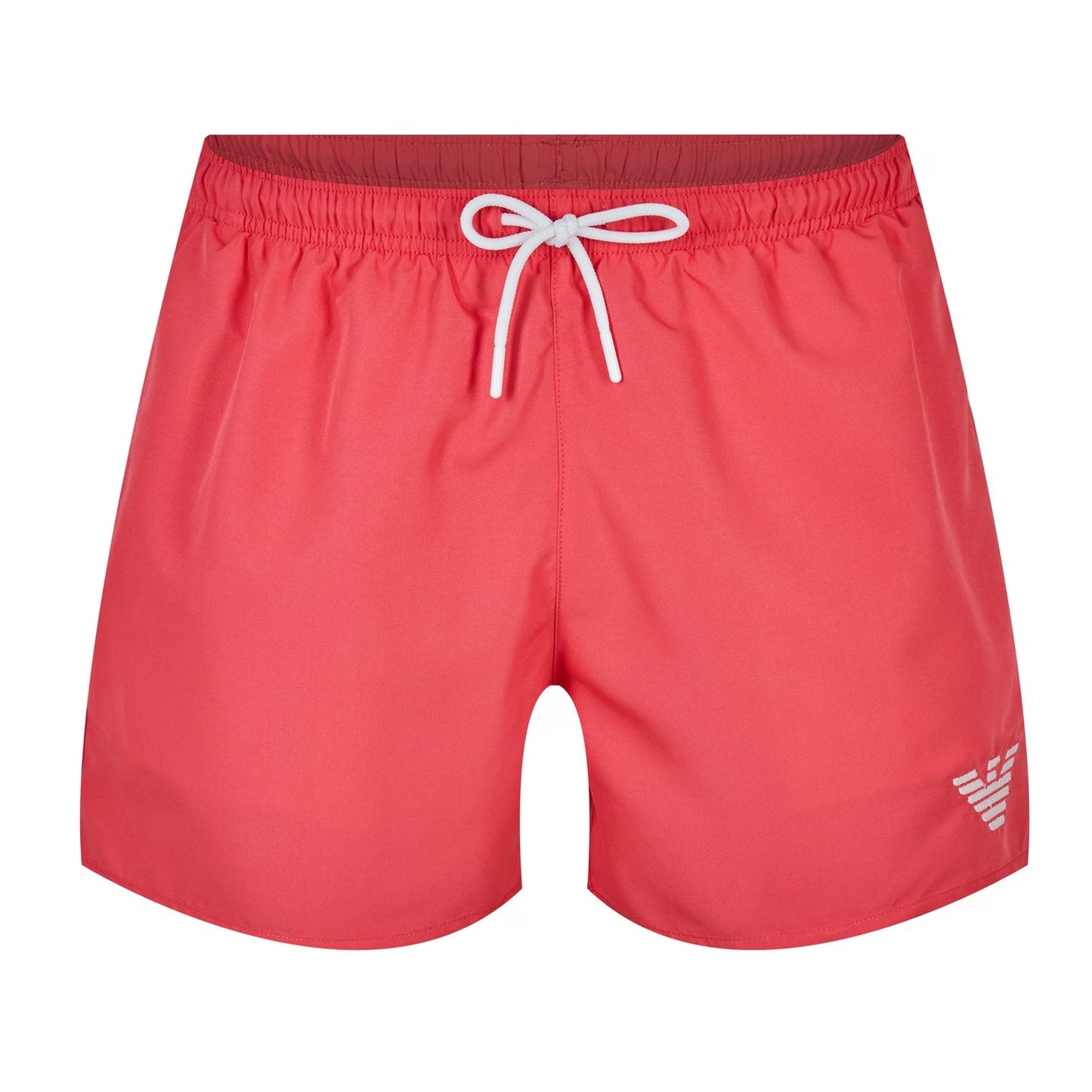 Emporio Armani Boxer Swim Shorts - Red - Escape Menswear