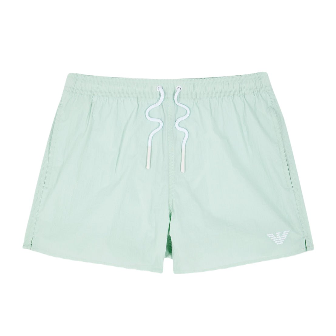 Emporio Armani Boxer Swim Shorts - Water Green - Escape Menswear