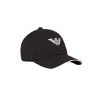 Emporio Armani Eagle Print Baseball Cap - 020 Black - Escape Menswear
