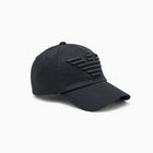 Emporio Armani Embroidered Eagle Cap - 020 Black - Escape Menswear