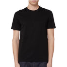 Emporio Armani Jacquard Logo T-Shirt - Black - Escape Menswear