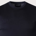 Emporio Armani Jacquard Logo T-Shirt - Navy - Escape Menswear