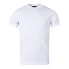Emporio Armani Jacquard Logo T-Shirt - White - Escape Menswear