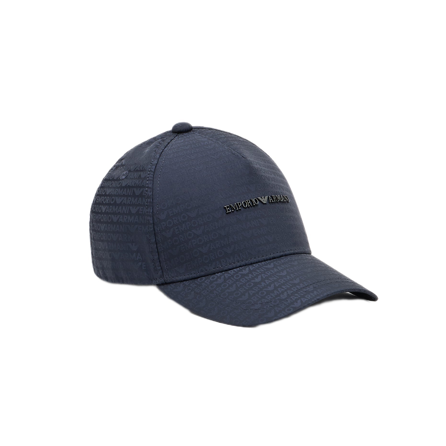 Emporio Armani Jacquared Nylon Lettering Cap - 118 Navy - Escape Menswear