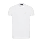 Emporio Armani Logo Patch T-Shirt - White - Escape Menswear