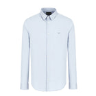 Emporio Armani Long Sleeve Shirt - Light Blue - Escape Menswear