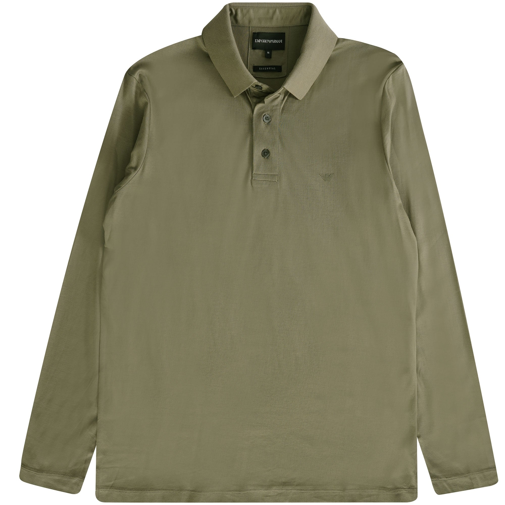 Emporio Armani L/S 8N1F97 Polo Shirt - 606 Salvia - Escape Menswear