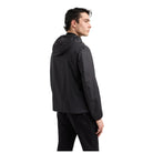 Emporio Armani Nylon Jacquard Eagle Jacket - F052 Black - Escape Menswear