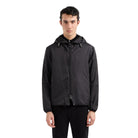 Emporio Armani Nylon Jacquard Eagle Jacket - F052 Black - Escape Menswear