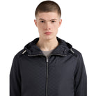 Emporio Armani Nylon Jacquard Eagle Jacket - F995 Navy - Escape Menswear