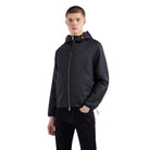 Emporio Armani Nylon Jacquard Eagle Jacket - F995 Navy - Escape Menswear