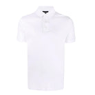 Emporio Armani Short Sleeve Jersey Polo - White - Escape Menswear