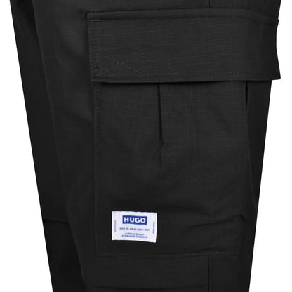 Hugo Blue Gadic242 Cargo Trouser - Black - Escape Menswear