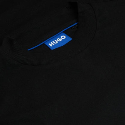 Hugo Blue Nugolong Sweatshirt - 001 Black - Escape Menswear