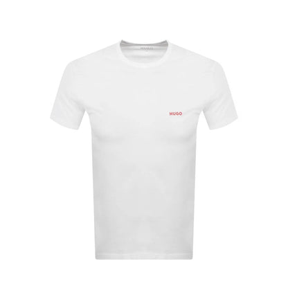 Hugo Crew Neck T - Shirt - White - Escape Menswear