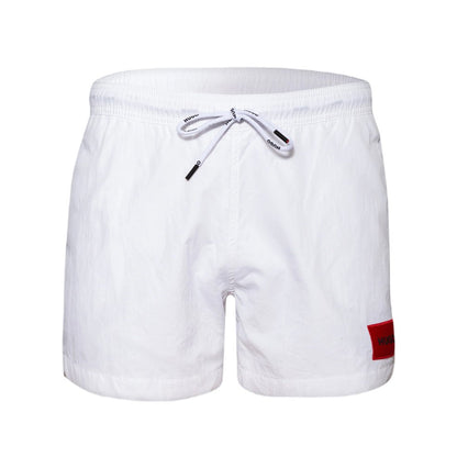 HUGO Dominica Swim Shorts - 100 White - Escape Menswear