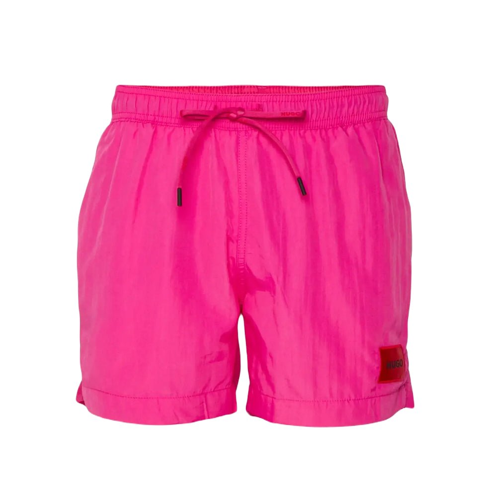 HUGO Dominica Swim Shorts - 675 Fuchsia - Escape Menswear