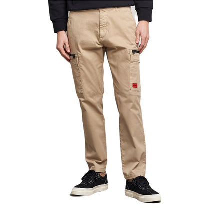 Hugo GILIAN231D Cargo Trouser - 264 Beige - Escape Menswear