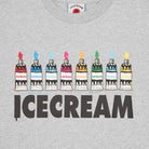 Ice Cream Art Supplies T-Shirt - Heather Grey - Escape Menswear