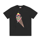 Ice Cream Cone Man T-Shirt - Black - Escape Menswear
