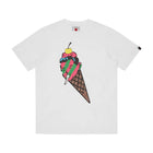 Ice Cream Cone Man T-Shirt - White - Escape Menswear