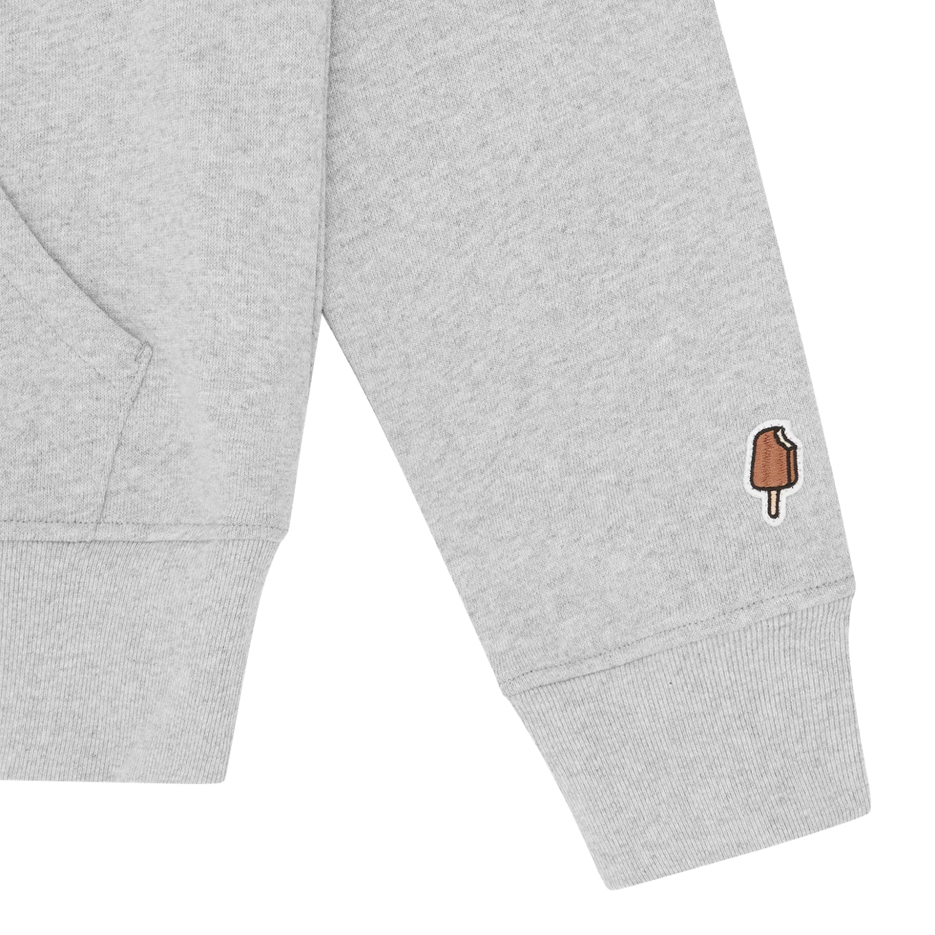 Ice Cream Running Dog Hoodie - Grey - Escape Menswear