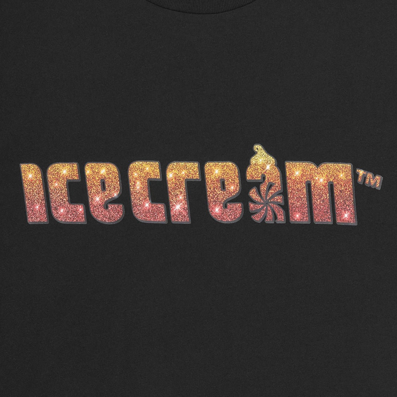 Ice Cream Sparkle T-Shirt - Black - Escape Menswear