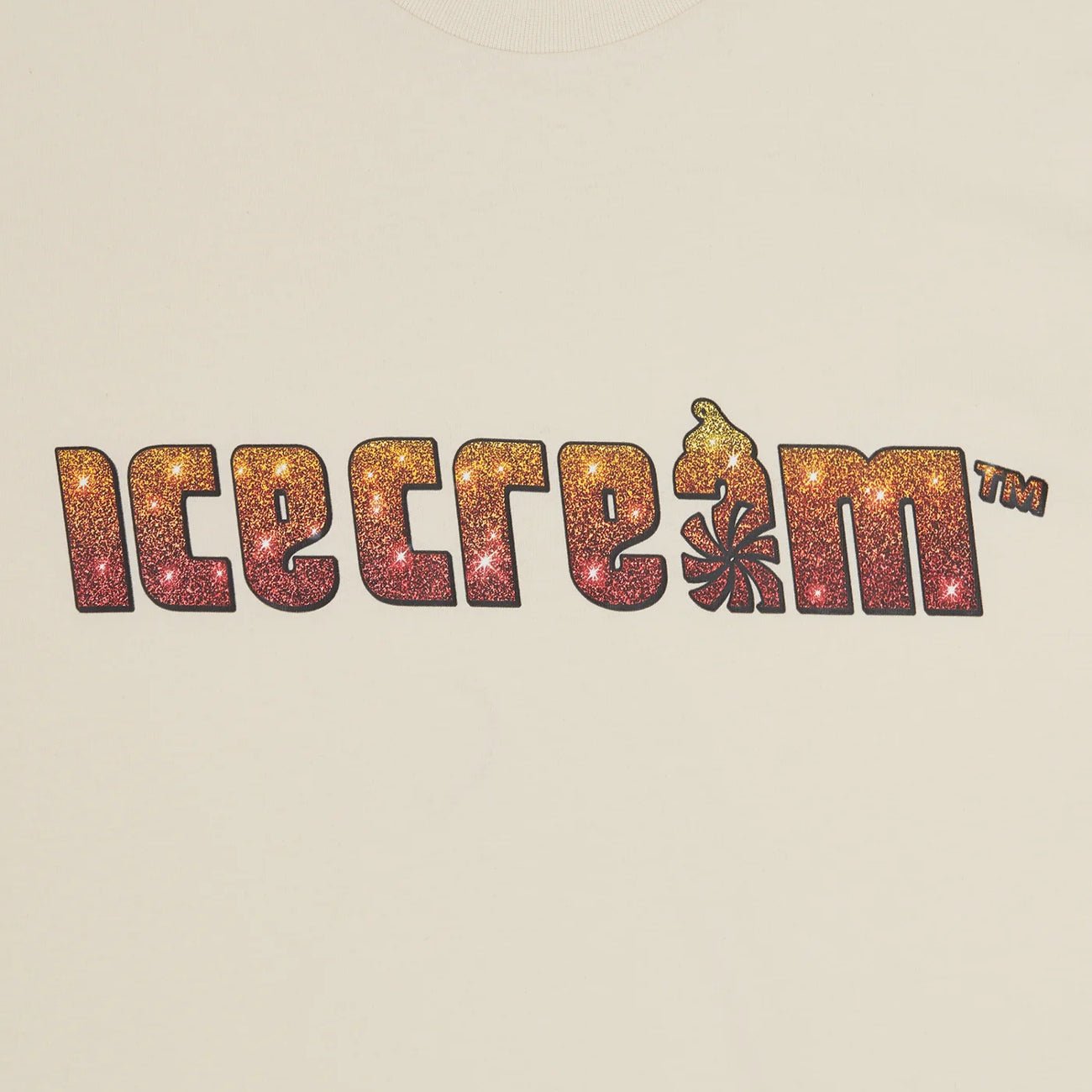 Ice Cream Sparkle T-Shirt - Ecru - Escape Menswear