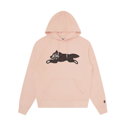 Ice Cream WoodGrain Running Dog Hoodie - Pink - Escape Menswear