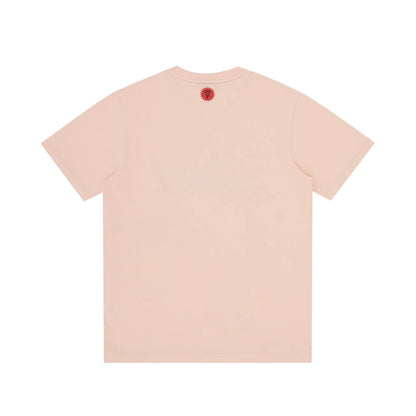 Ice Cream WoodGrain Running Dog T-Shirt - Pink - Escape Menswear