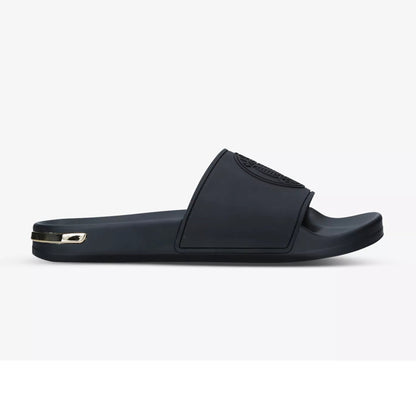 Mallet Barnsbury Logo - Embossed Sliders - Black - Escape Menswear