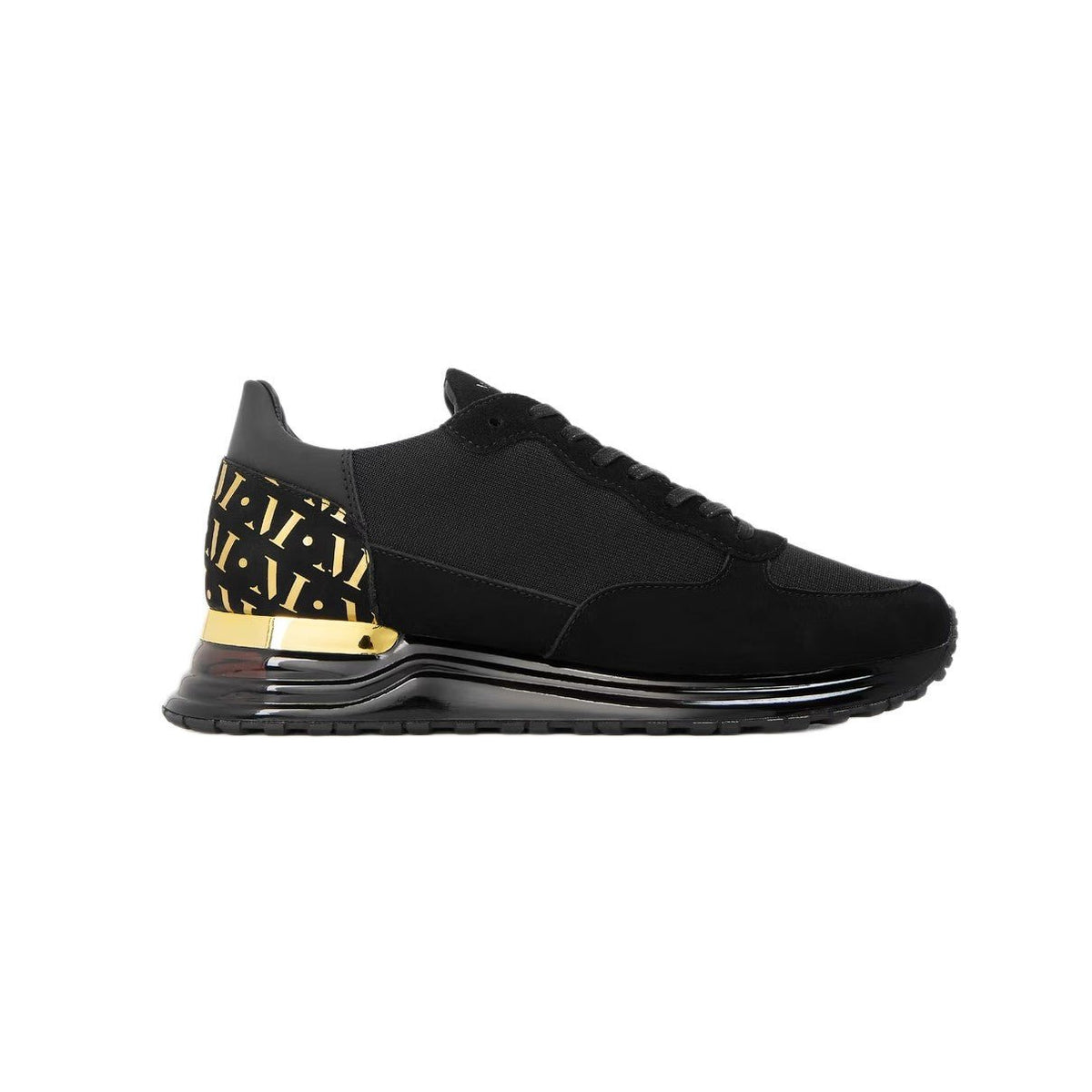 Mallet Popham Gas Trainers - Black/Gold - Escape Menswear