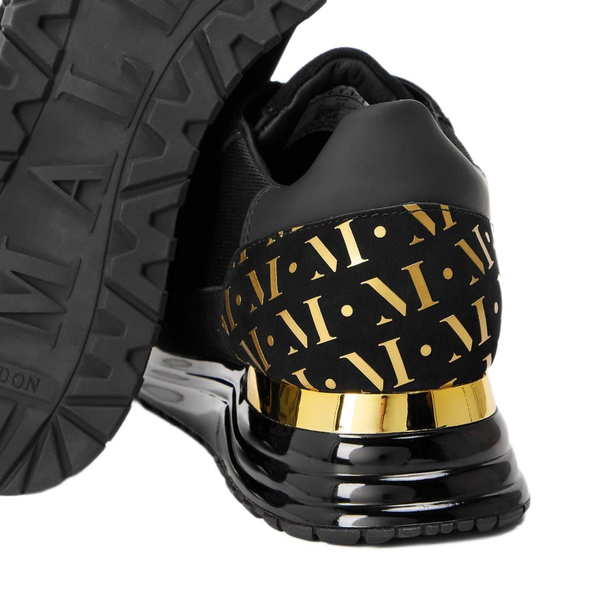 Mallet Popham Gas Trainers - Black/Gold - Escape Menswear