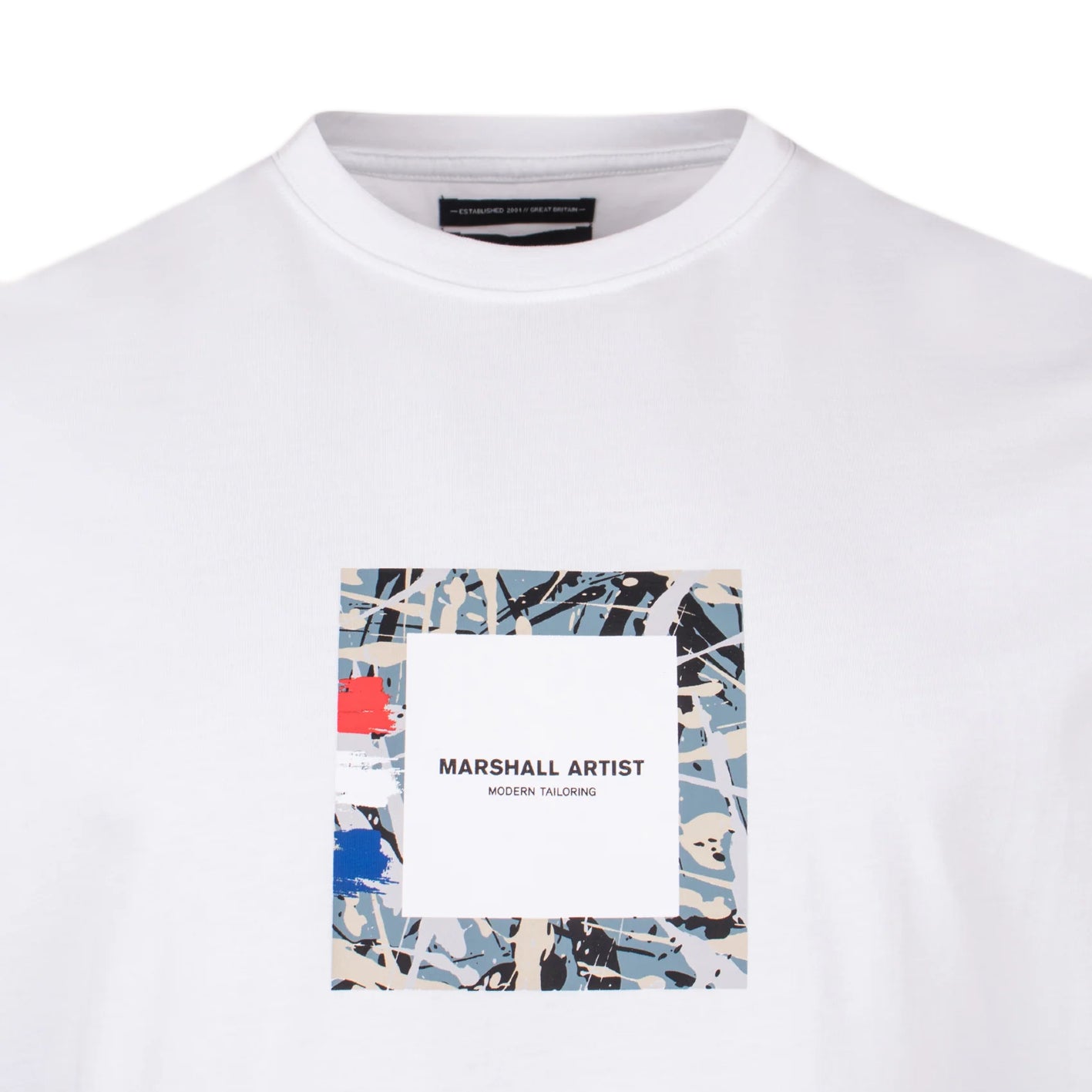Marshall Artist Adored Box Logo T-Shirt - 002 White - Escape Menswear