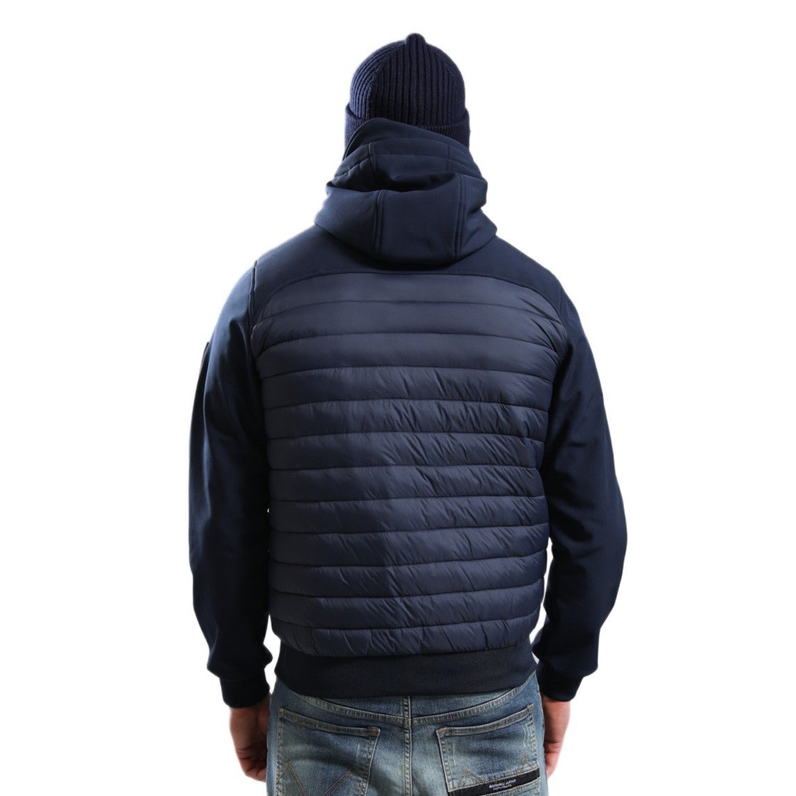 Marshall Artist Avondale Hybrid Jacket - 003 Navy - Escape Menswear
