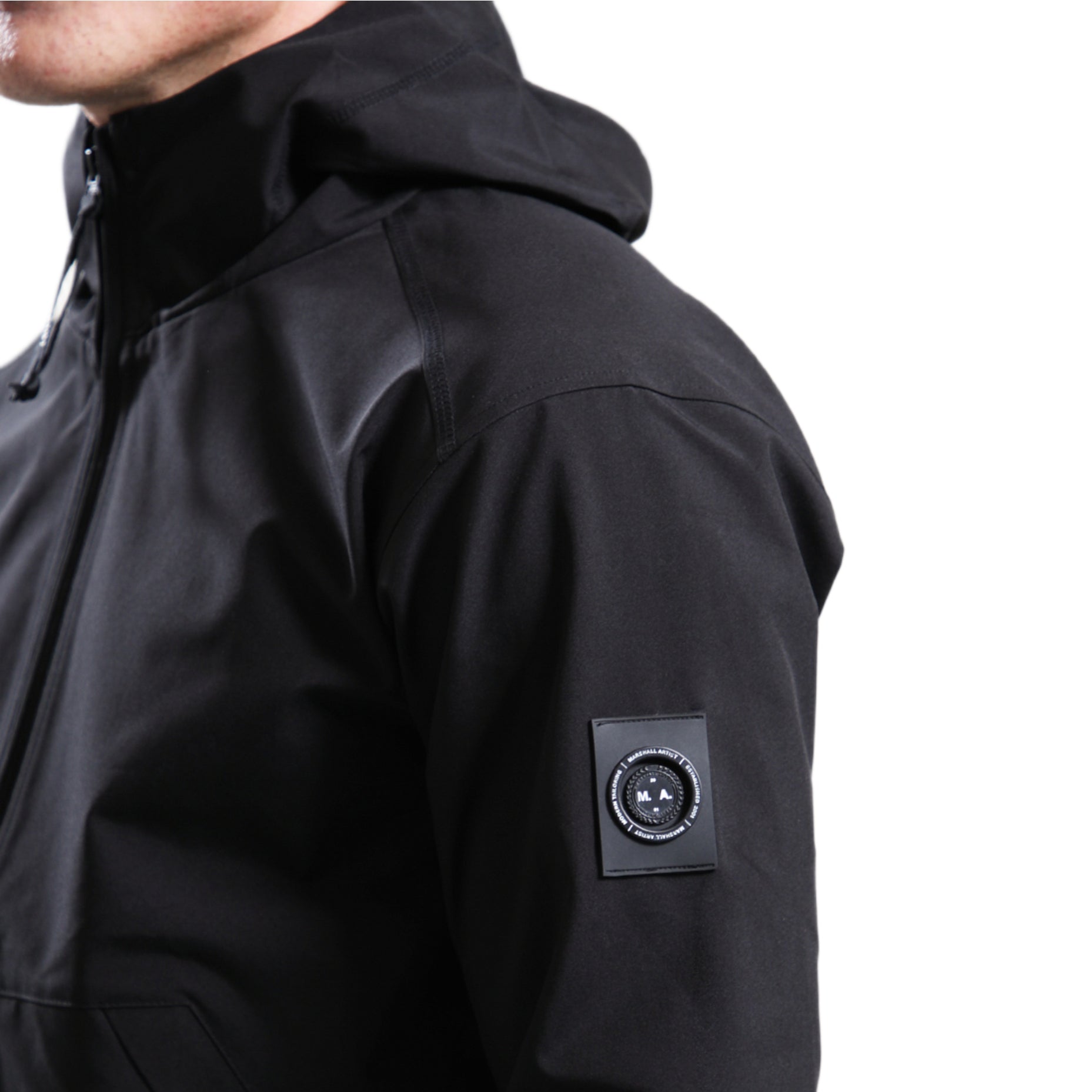 Marshall Artist Meldon Lite Shell Jacket - 001 Black - Escape Menswear