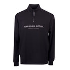 Marshall Artist Microsphere ¼ Zip Sweatshirt - 001 Black - Escape Menswear