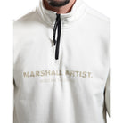 Marshall Artist Microsphere ¼ Zip Sweatshirt - 040 Ecru - Escape Menswear