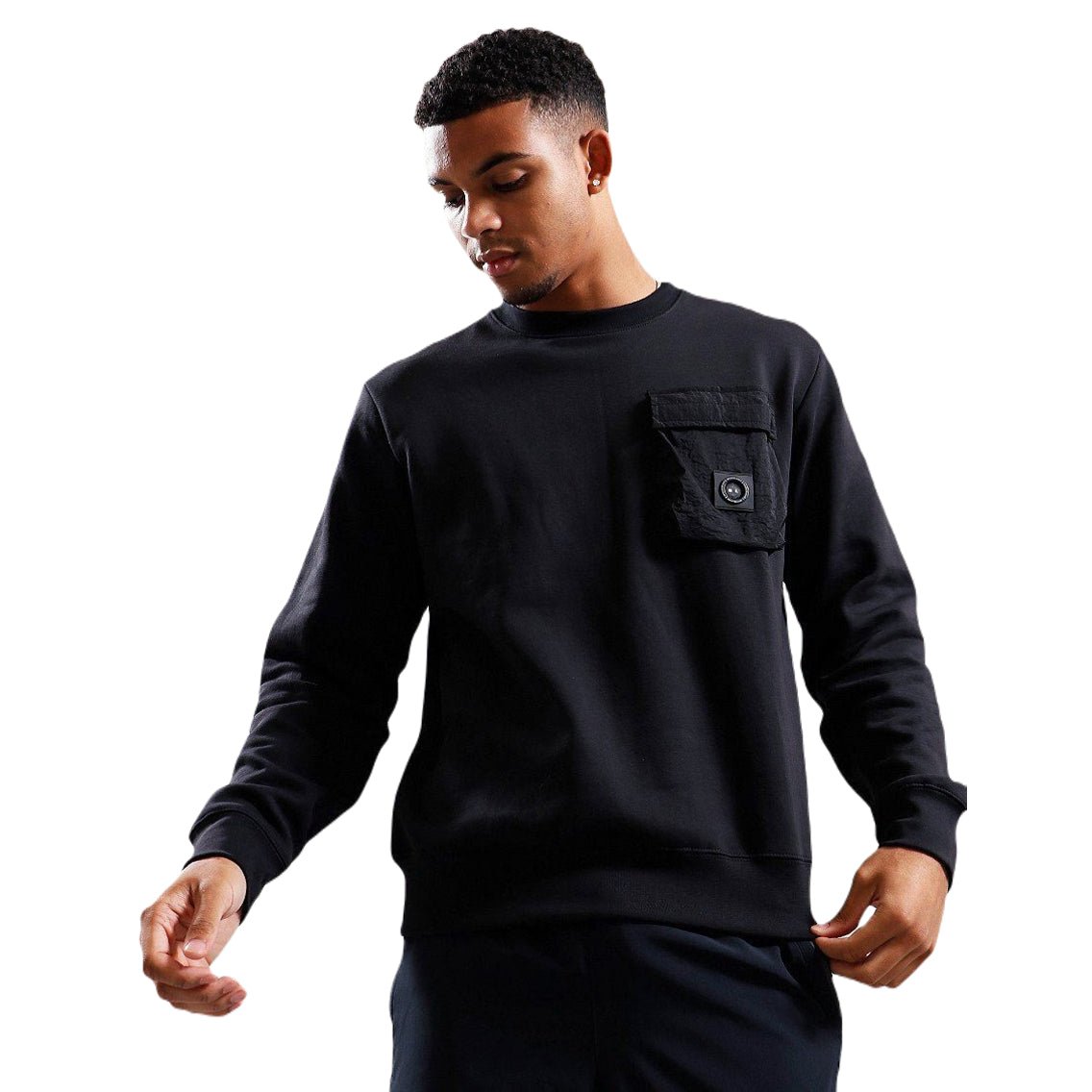 Marshall Artist Nevado Crewneck Sweatshirt - 001 Black - Escape Menswear