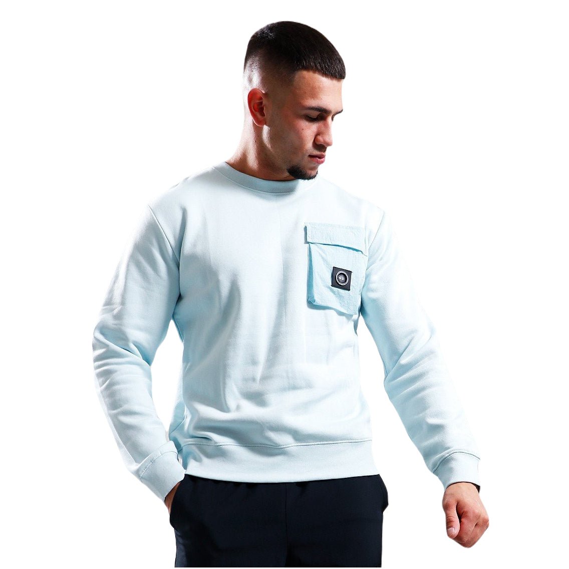 Marshall Artist Nevado Crewneck Sweatshirt - 080 Sky - Escape Menswear