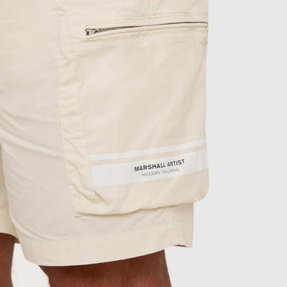 Marshall Artist SEAFIELD Cargo Shorts - Stone - Escape Menswear