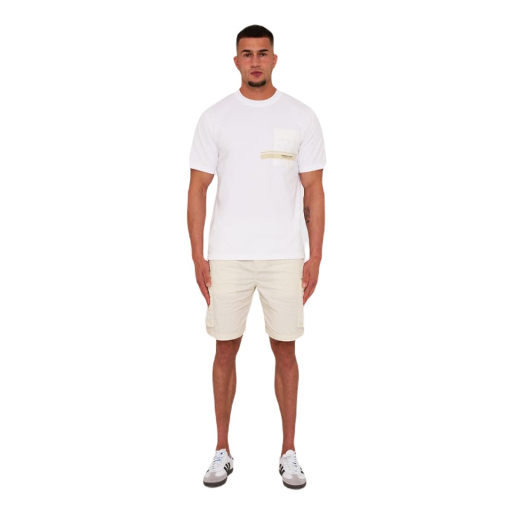 Marshall Artist SEAFIELD Cargo Shorts - Stone - Escape Menswear