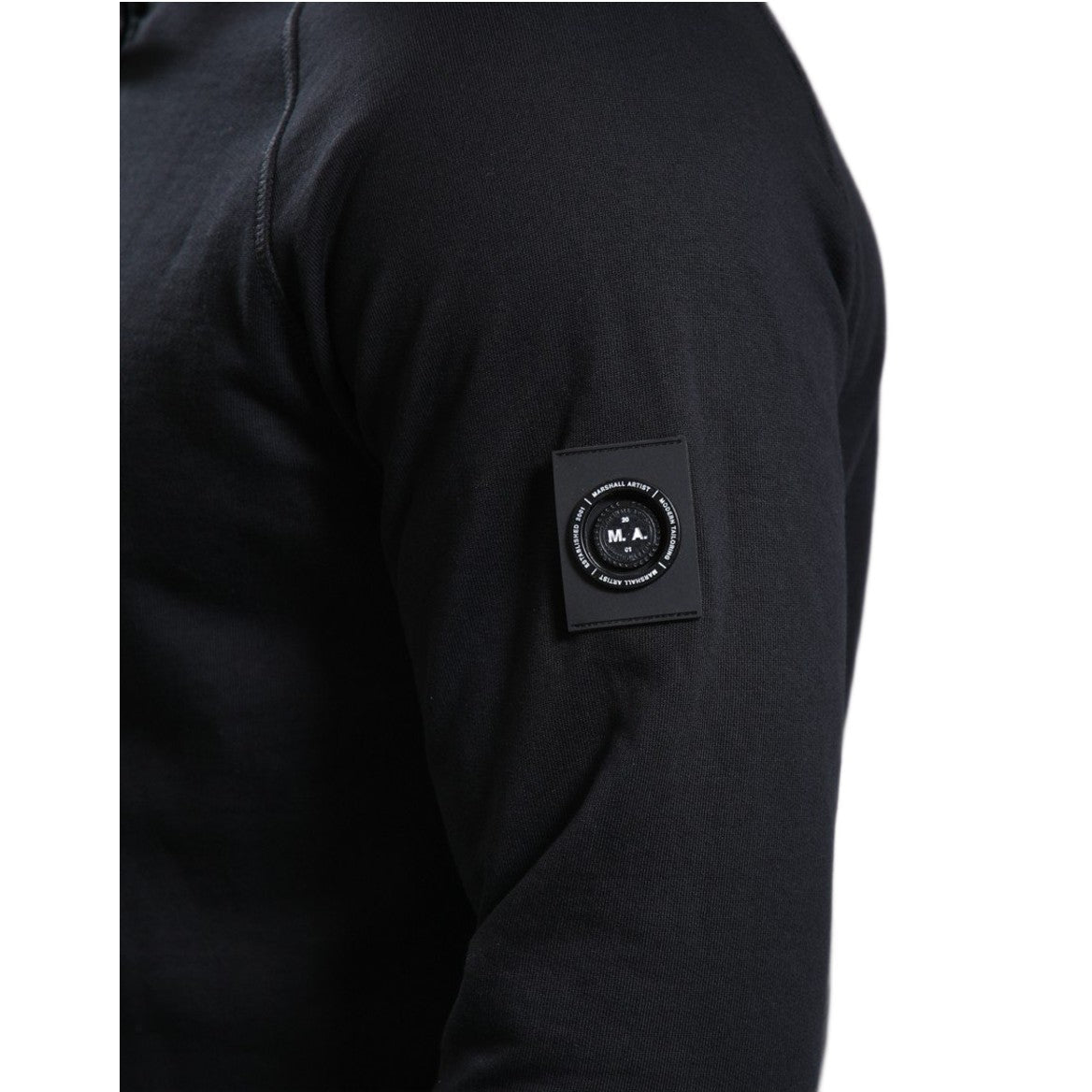 Marshall Artist Siren ¼ Zip Sweatshirt - 001 Black - Escape Menswear