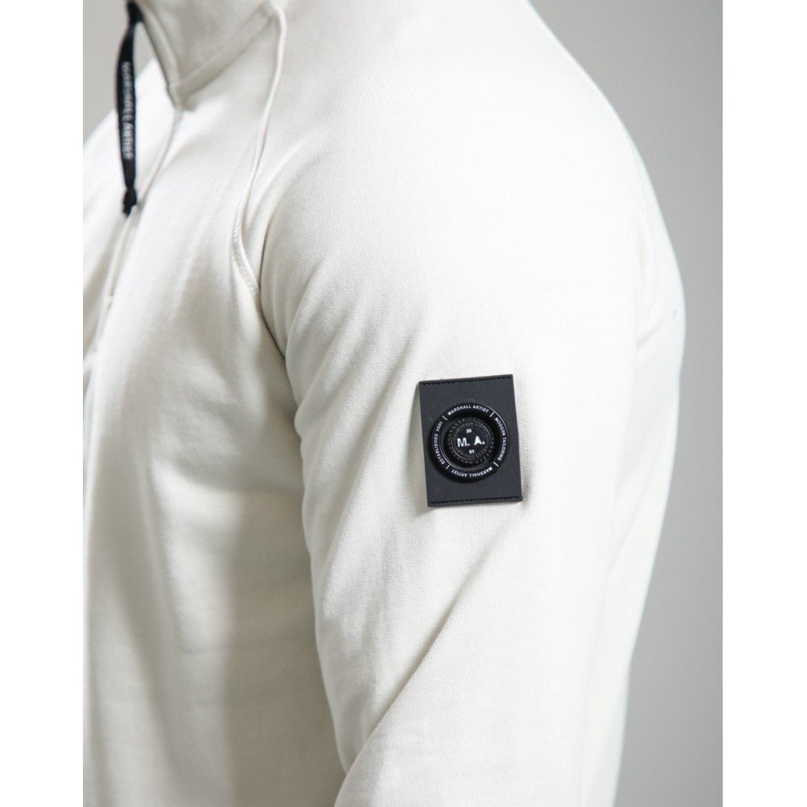 Marshall Artist Siren ¼ Zip Sweatshirt - 122 Silver Birch - Escape Menswear