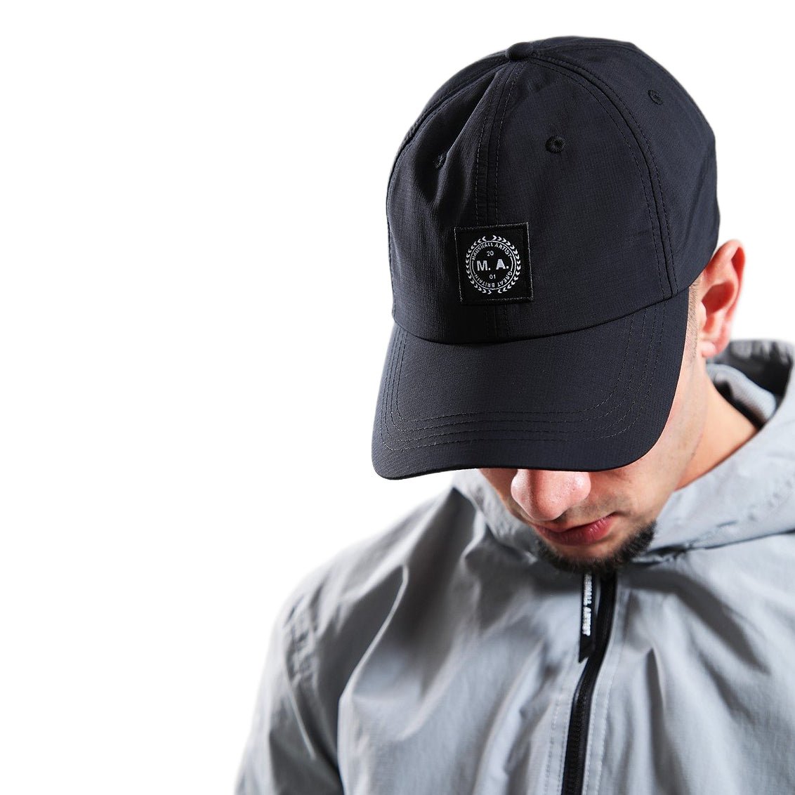 Marshall Artist Woven Badge Cap - 001 Black - Escape Menswear