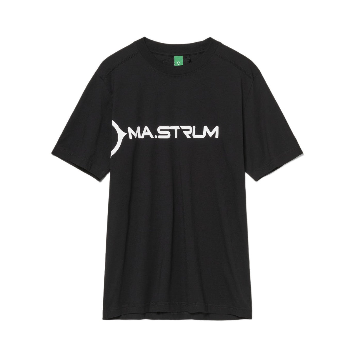 MA.Strum Scunner Logo T-Shirt - 000 Jet Black - Escape Menswear